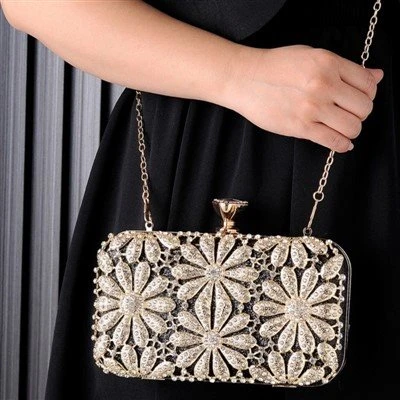 Champagner-Clutch-Tasche für Hochzeit