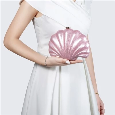 Abendtasche mit Muschel-Clutch für Damen